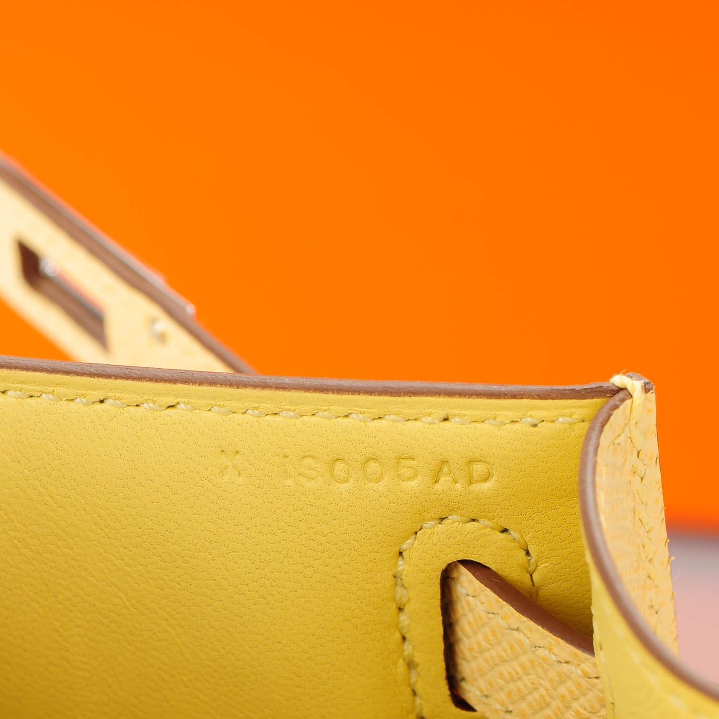 Epsom Kelly Pochette Clutch Jaune Poussin