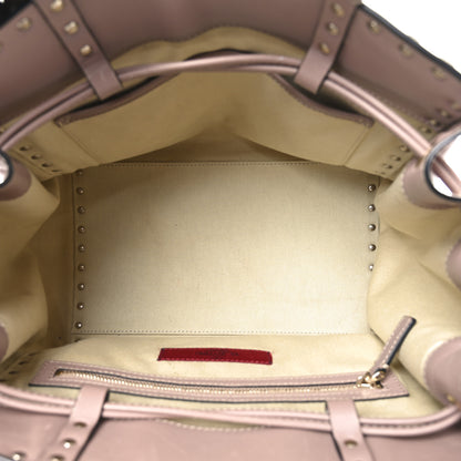 Valentino Garavani Nappa Rockstud Double Handle Cinch Tote Poudre 5 of 10
