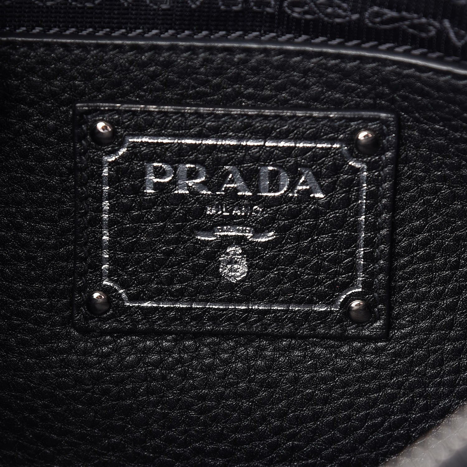 Prada Vitello Daino Clutch Black 6 of 10