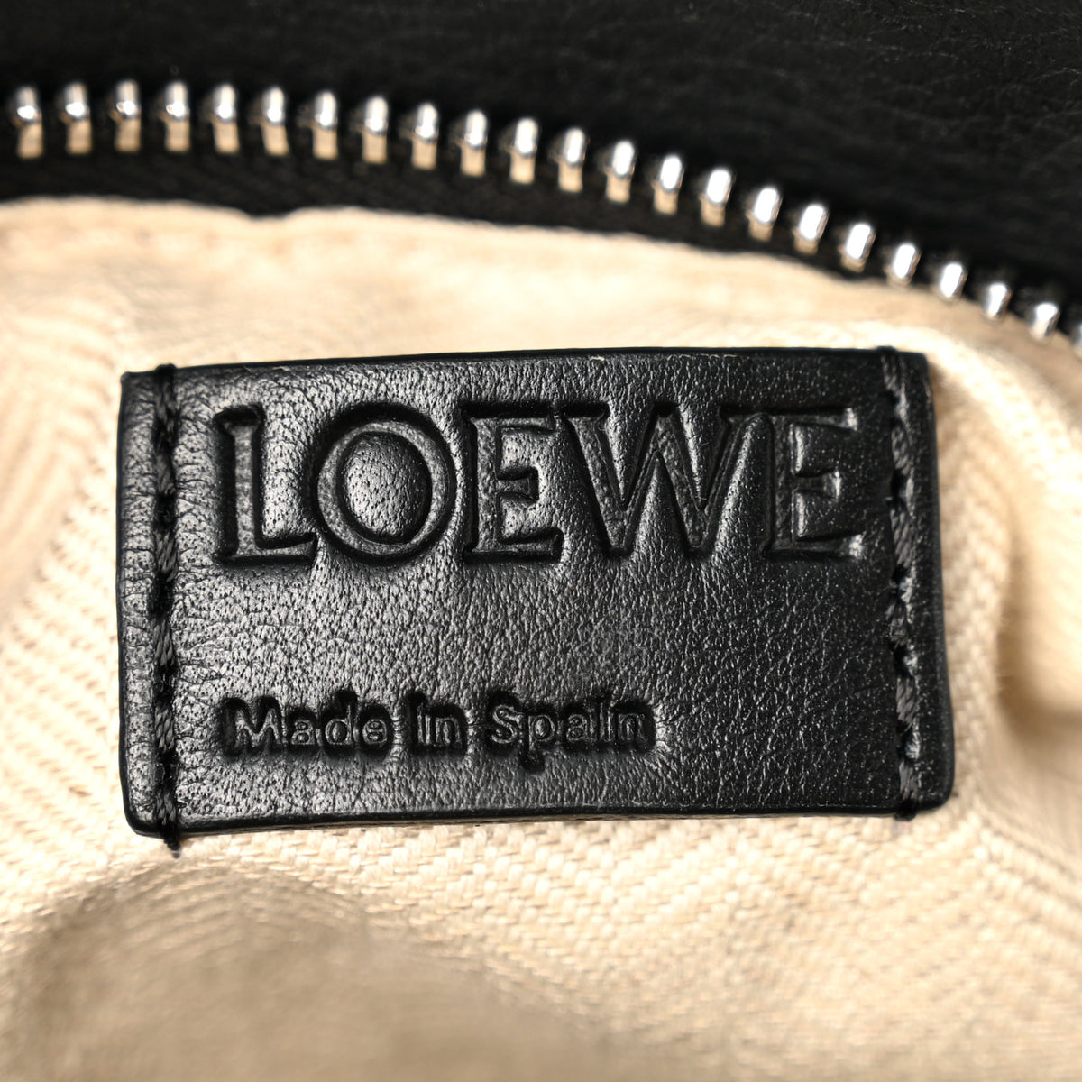 Calfskin Small Puzzle Edge Bag Black