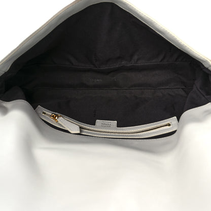 Fendi Nappa FF 1974 Embossed Baguette White 5 of 9