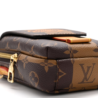 Louis Vuitton X NIGO Reverse Monogram Flat Double Phone Pouch 8 of 9