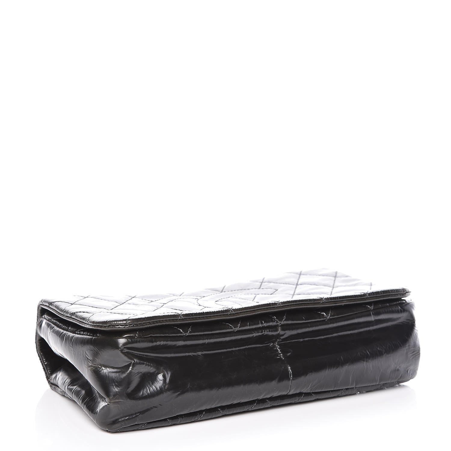 Chanel Glazed Calfskin Quilted CC Single Flap Black 4 of 9