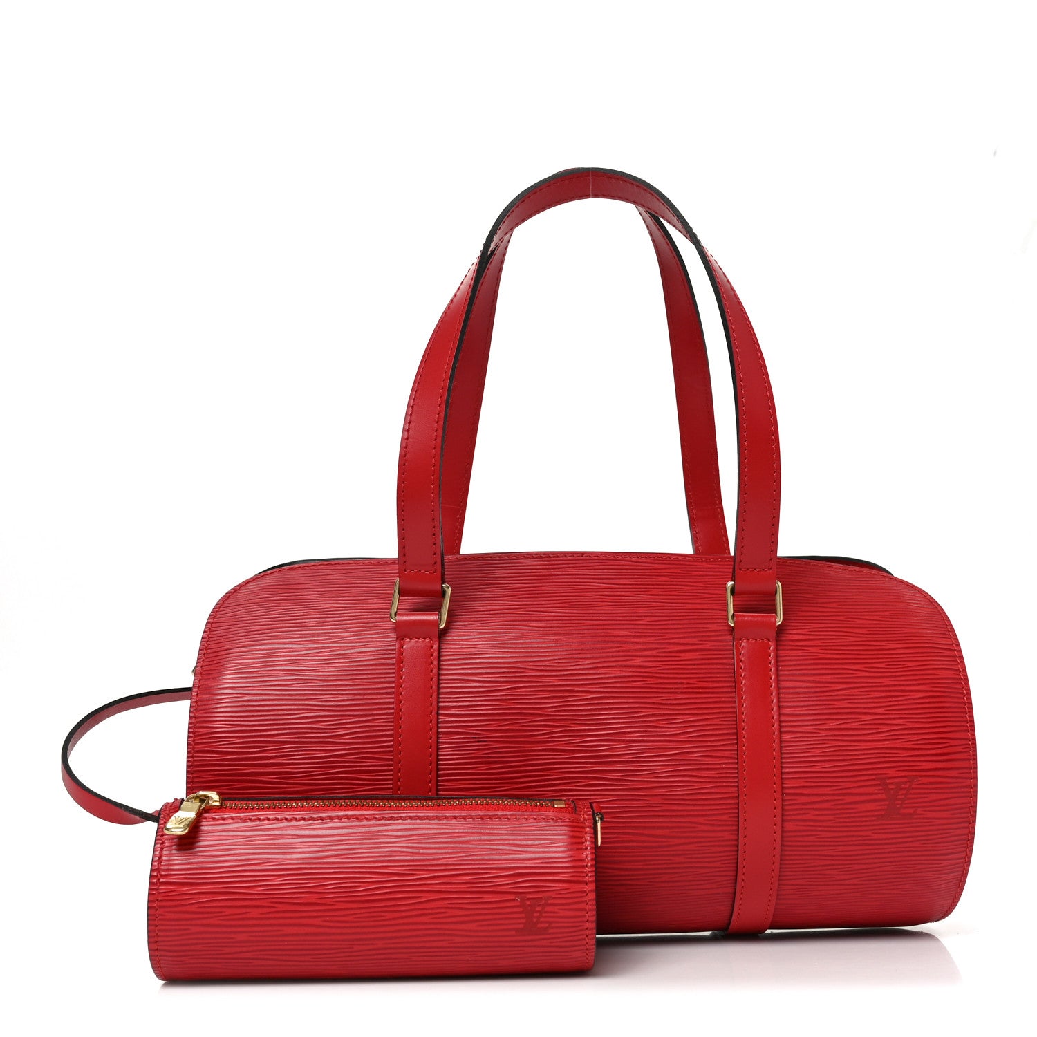 Louis Vuitton Epi Soufflot Castillan Red 3 of 10