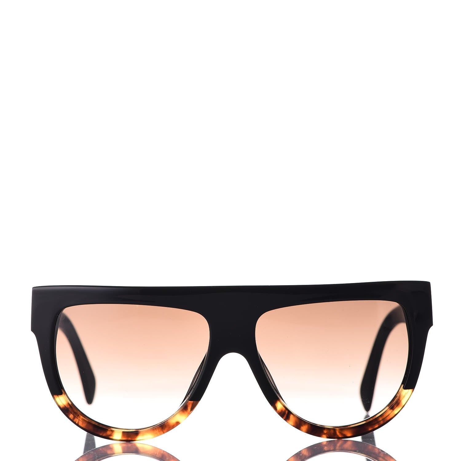 Celine Shadow Sunglasses CL 41026/S Black Havana 2 of 7