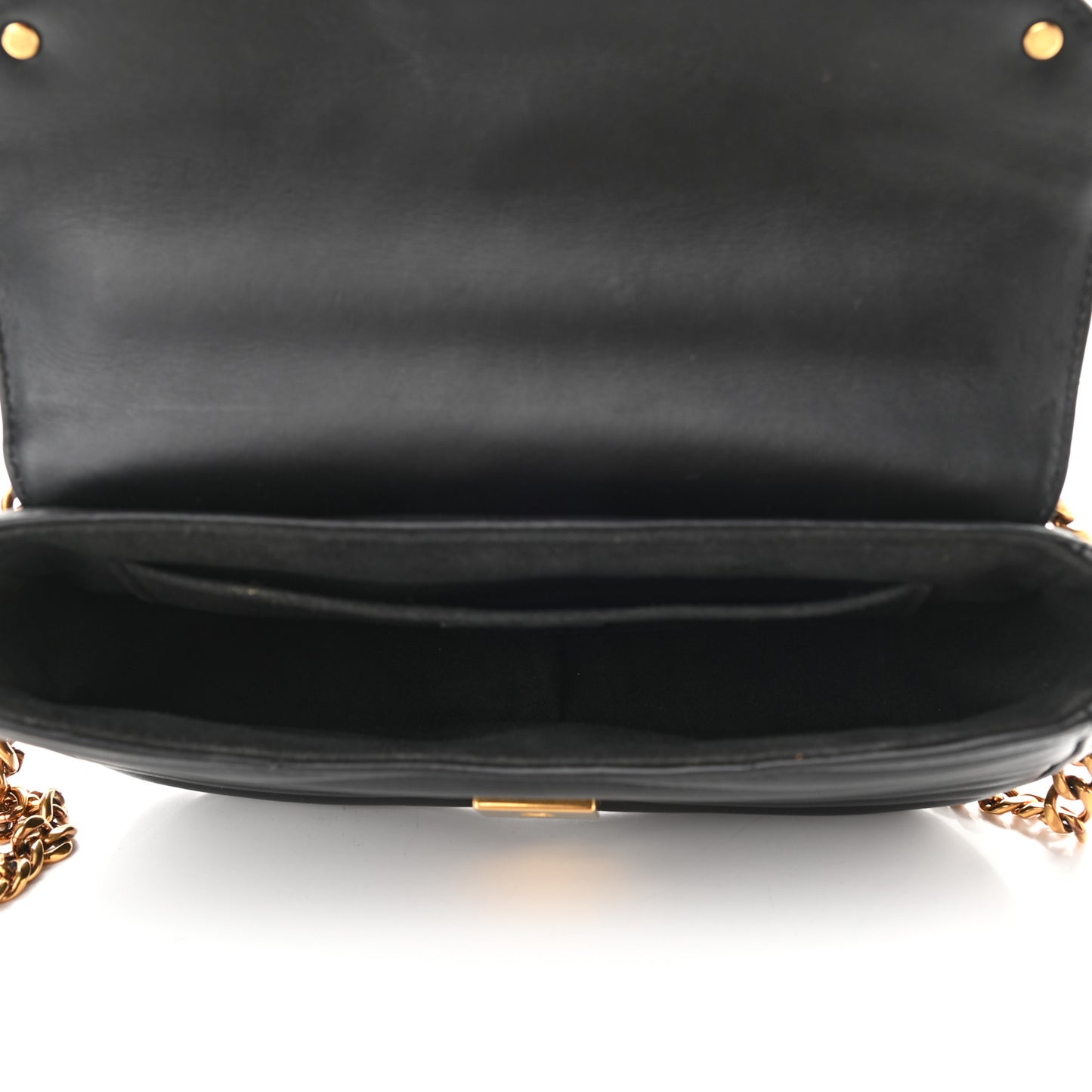 Calfskin New Wave Chain MM Black