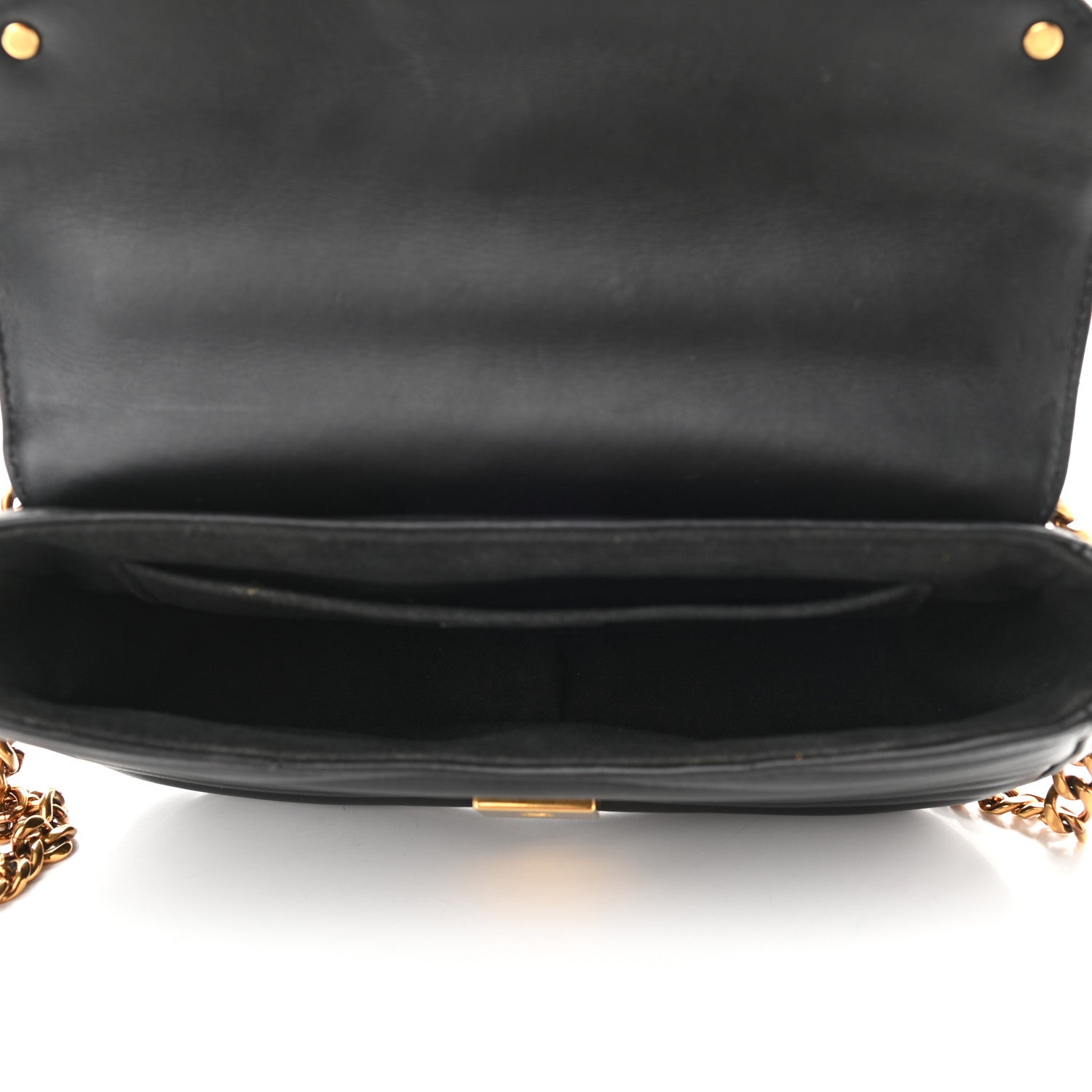 Louis Vuitton Calfskin New Wave Chain MM Black 8 of 11