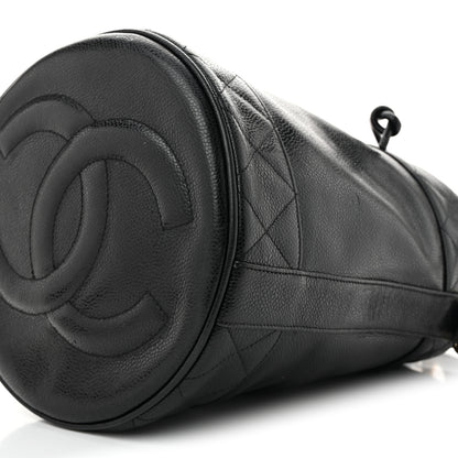 Chanel Caviar Drawstring Bucket Shoulder Bag Black 11 of 16