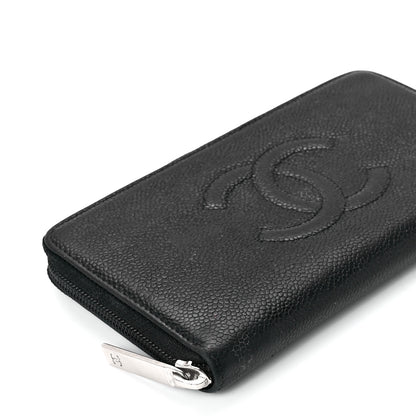 Chanel Caviar Large Timeless CC Zip Around Wallet Black 11 of 12