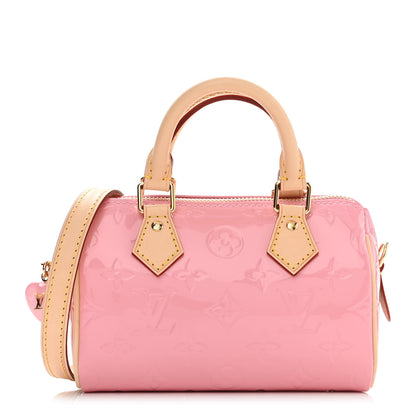 Louis Vuitton Vernis Monogram Nano Speedy Mochi Pink 1 of 9