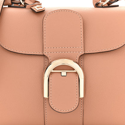 Delvaux Grained Calfskin Mini Brillant Satchel Nude 9 of 12