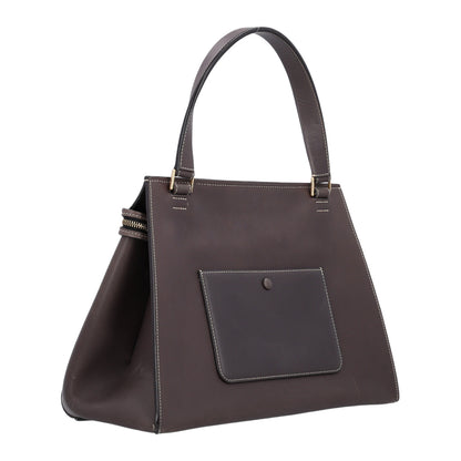 Celine Smooth Calfskin Medium Edge Shoulder Bag Grey 2 of 9