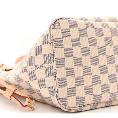 Louis Vuitton Damier Azur Neo Neverfull MM Rose Ballerine 9 of 10