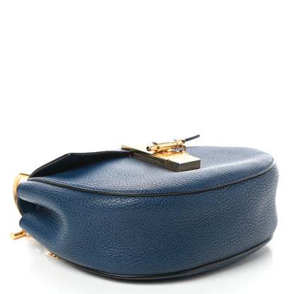 Chloe Grained Lambskin Mini Drew Shoulder Bag Royal Navy 4 of 8