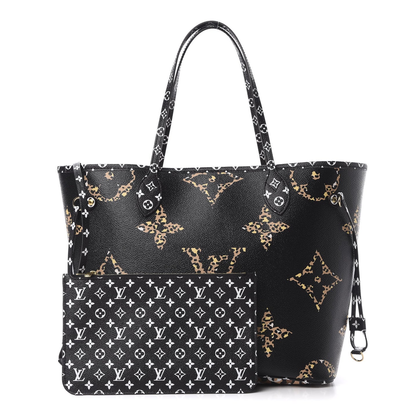 Monogram Giant Jungle Neverfull MM Black