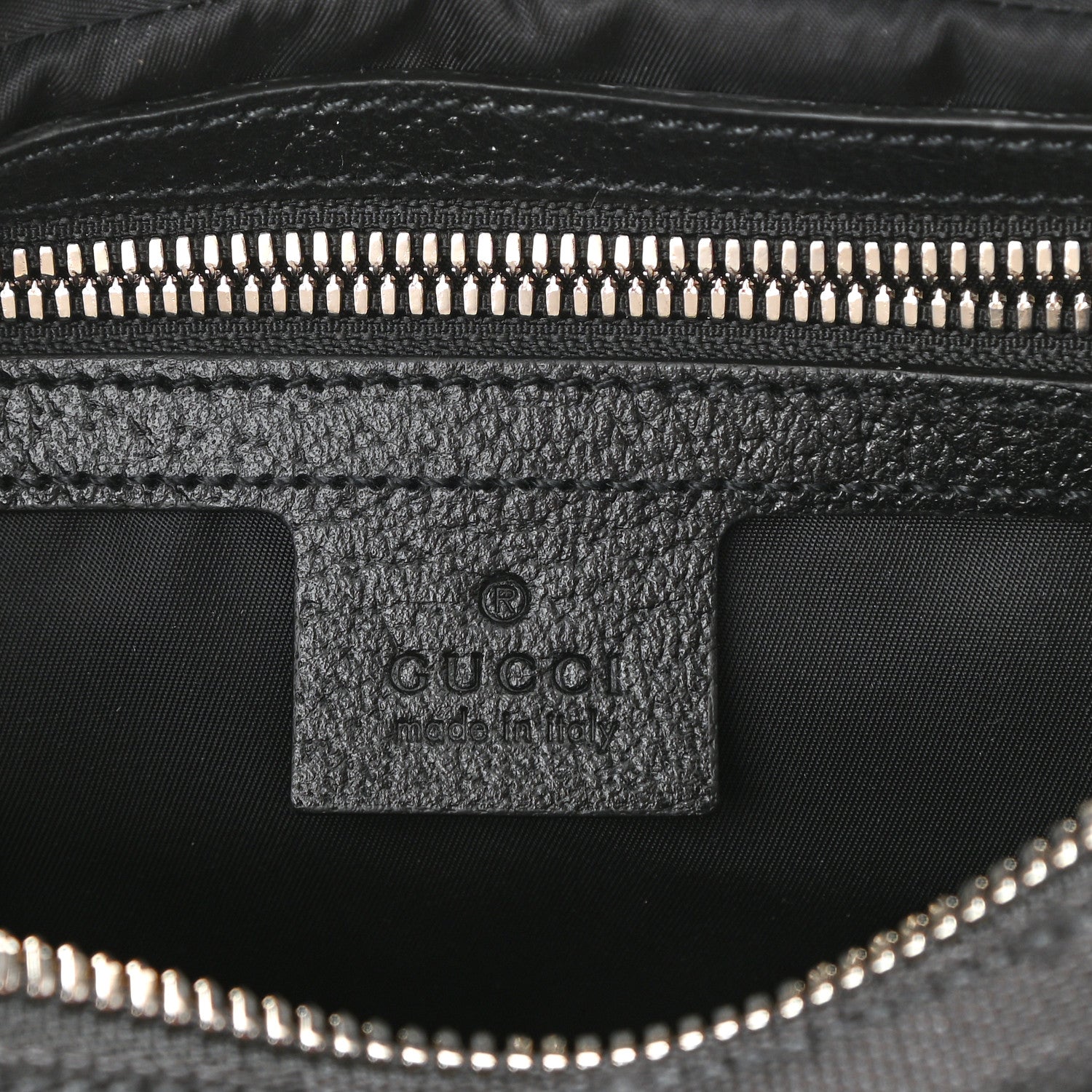 Gucci Econyl Nylon Monogram Off The Grid Belt Bag Black 6 of 9