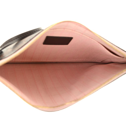 Louis Vuitton Damier Ebene Neverfull MM GM Pochette Rose Ballerine 5 of 9