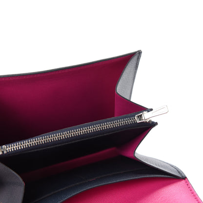 Hermes Epsom Constance Short Wallet Bleu Indigo Rose Pourpre 5 of 7