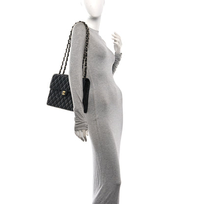 Chanel Caviar Jumbo Single Flap Black 2 of 10