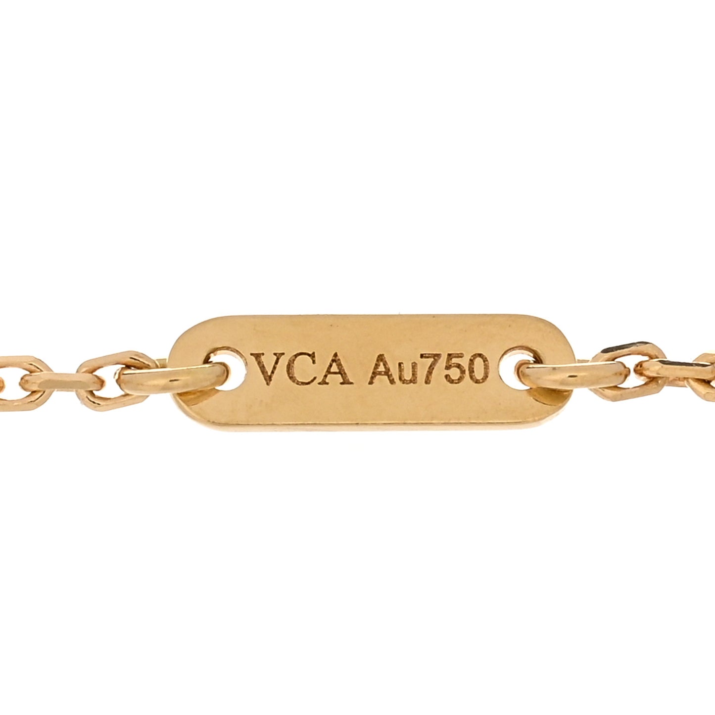 18K Yellow Gold Mother of Pearl Sweet Alhambra Bracelet