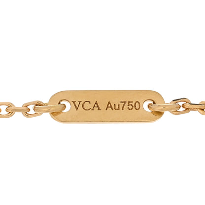 Van Cleef & Arpels 18K Yellow Gold Mother of Pearl Sweet Alhambra Bracelet 3 of 4
