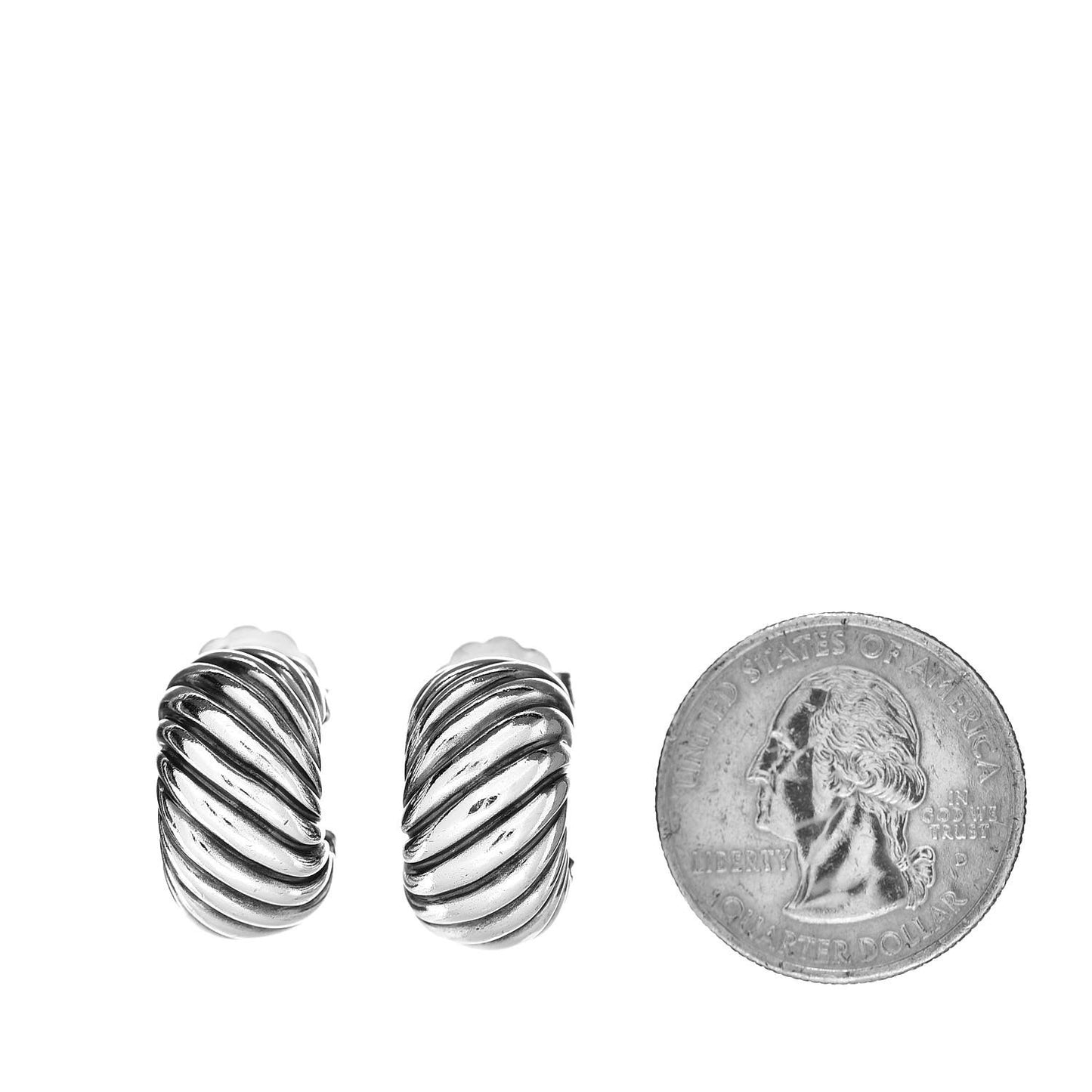 Sterling Silver Cable Classics Hoop Earrings