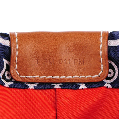 Hermes Barenia Silk Eperons d'Or Fourbi 20 PM Pouch Fauve Bleu Nuit 10 of 11