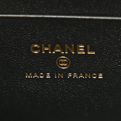 Chanel Lambskin Quilted Small Top Handle Vanity Case With Chain Black 6 of 11
