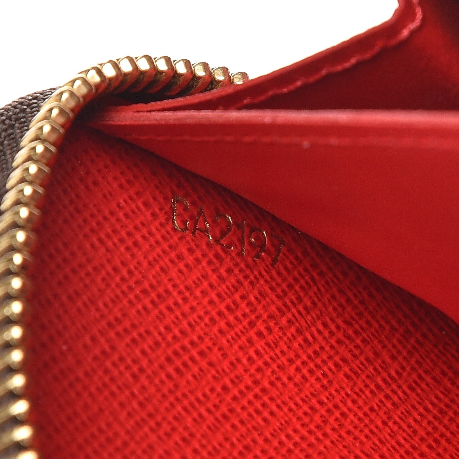 Louis Vuitton Damier Ebene Clemence Wallet Cherry 7 of 8