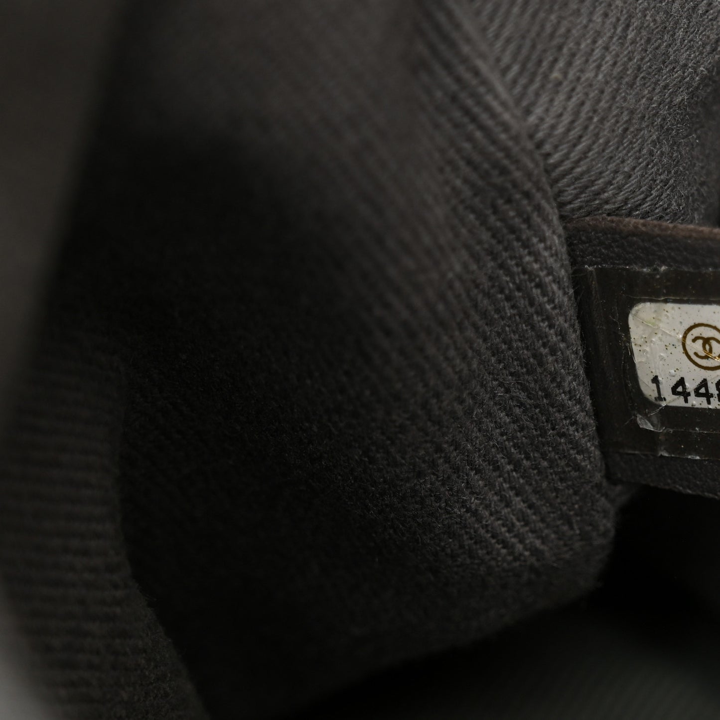 Iridescent Calfskin Glint Flap Black