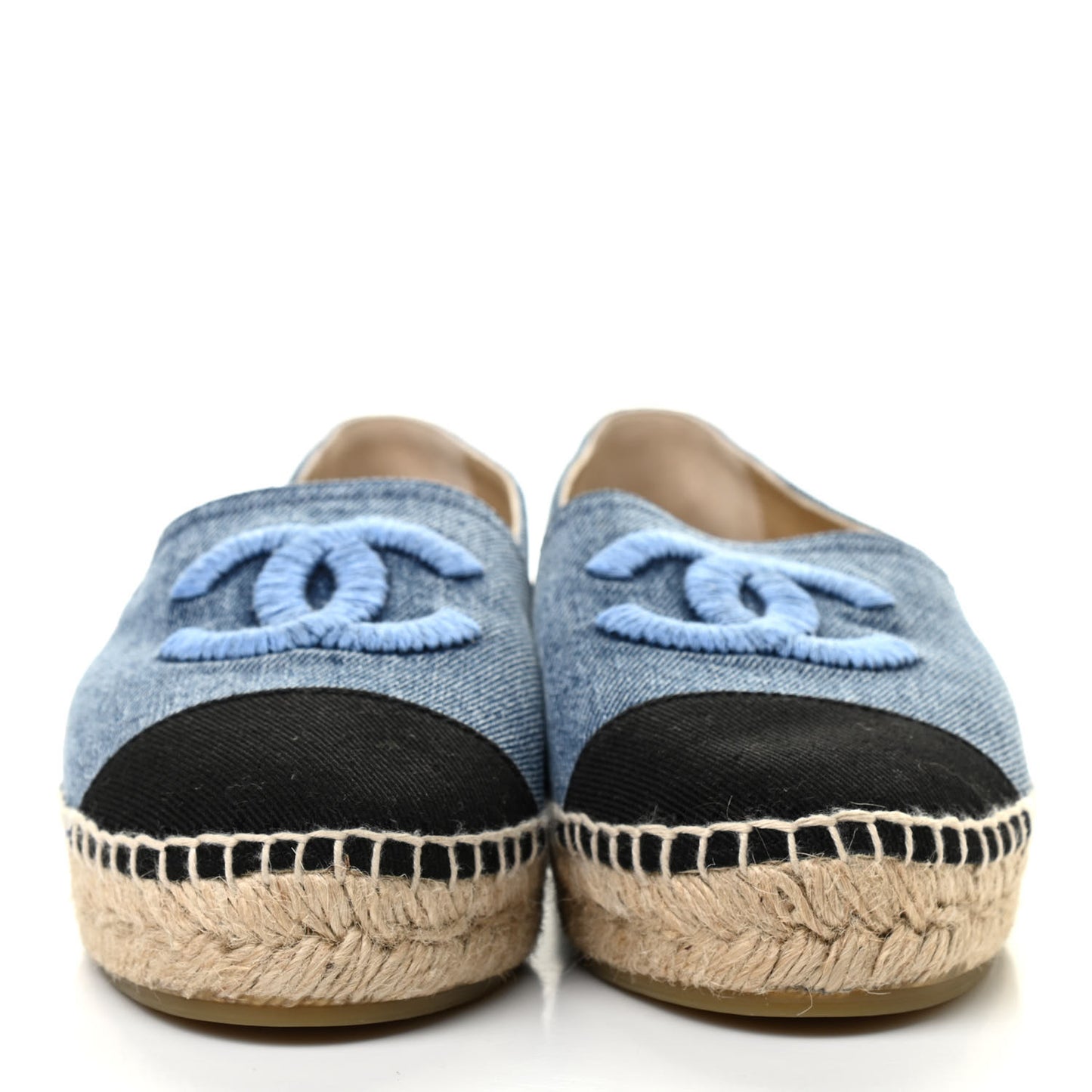 Denim CC Espadrilles 38 Blue Black