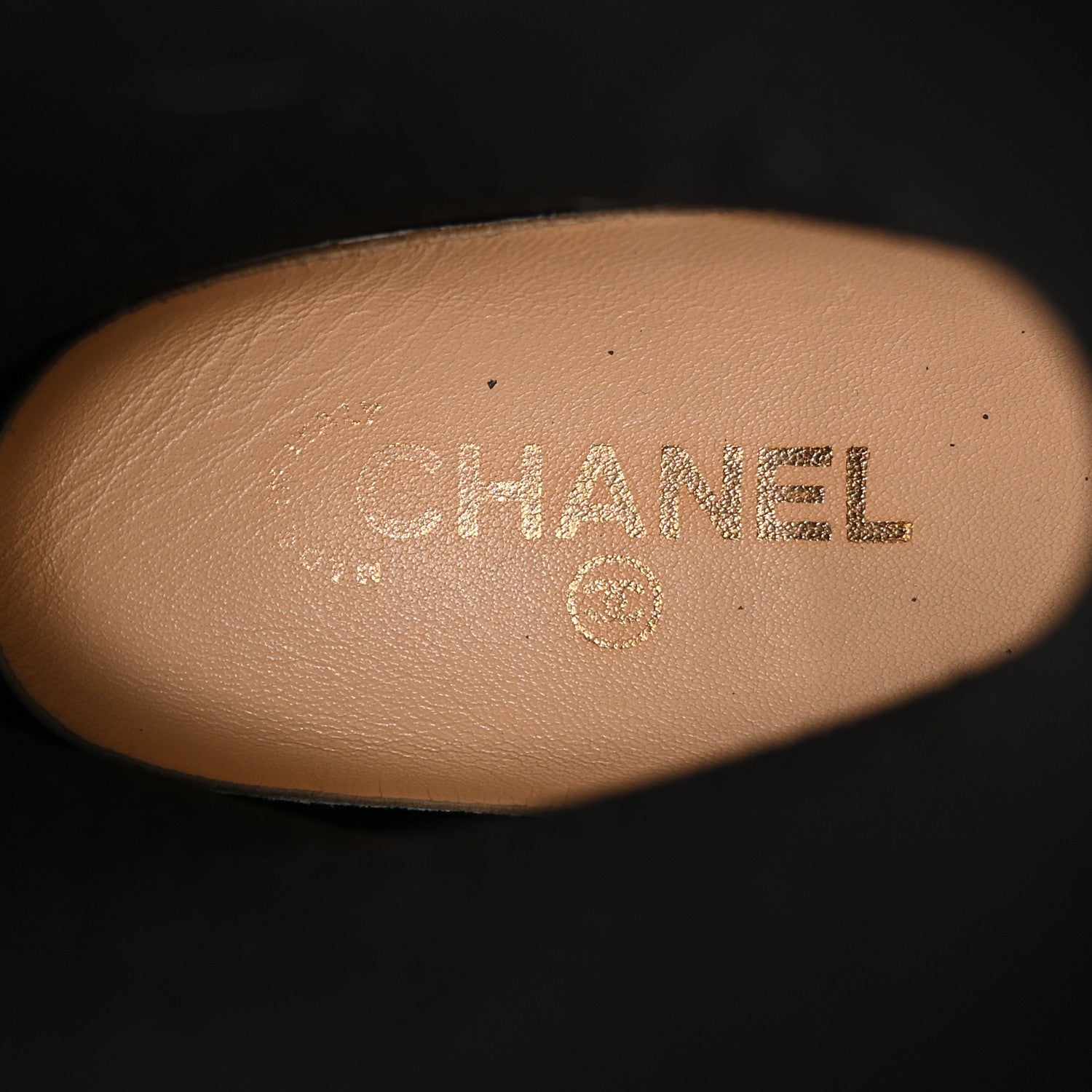 Chanel Rubber Camellia Rain Boots 38 Black 7 of 14