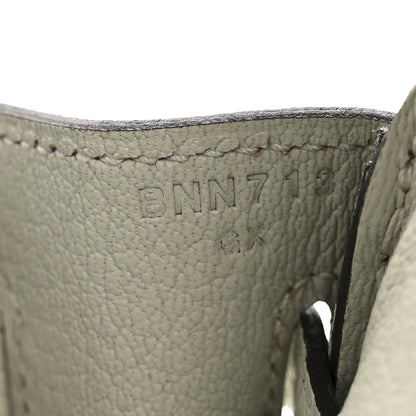 Hermes Togo Birkin 25 Gris Neve 7 of 12