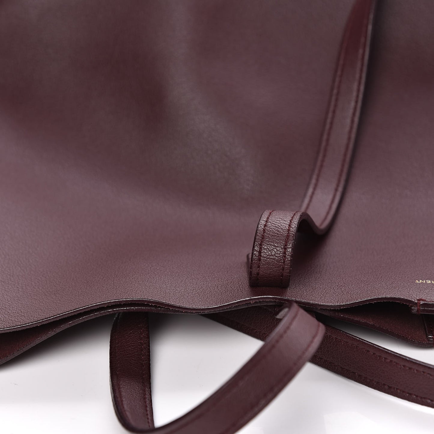 Calfskin Large Shopping Tote Bordeaux