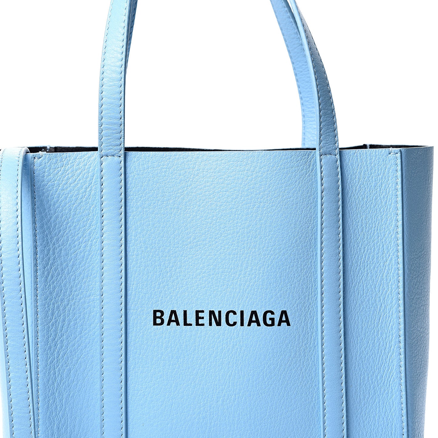 Calfskin XXS Everyday Tote Baby Blue Black