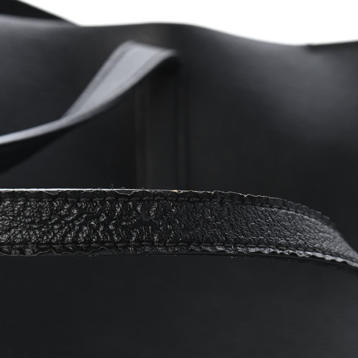 Calfskin Large Shopping Tote Black