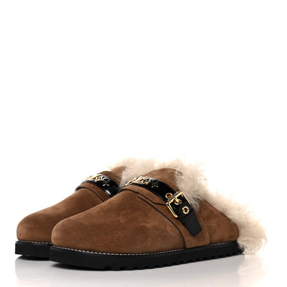 Louis Vuitton Suede Winterbreak Clogs 40 Cognac 3 of 7