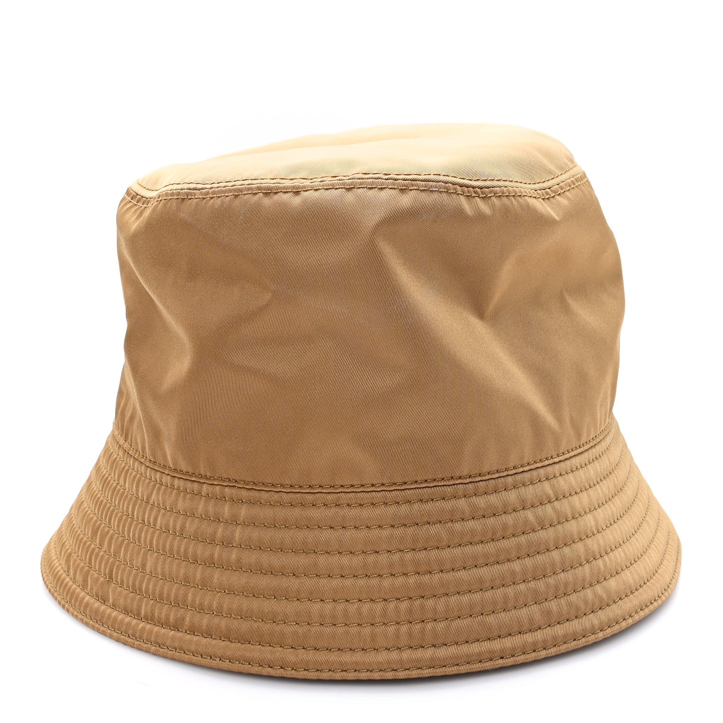 Re-Nylon Metal Triangle Logo Mens Bucket Hat L Tabacco