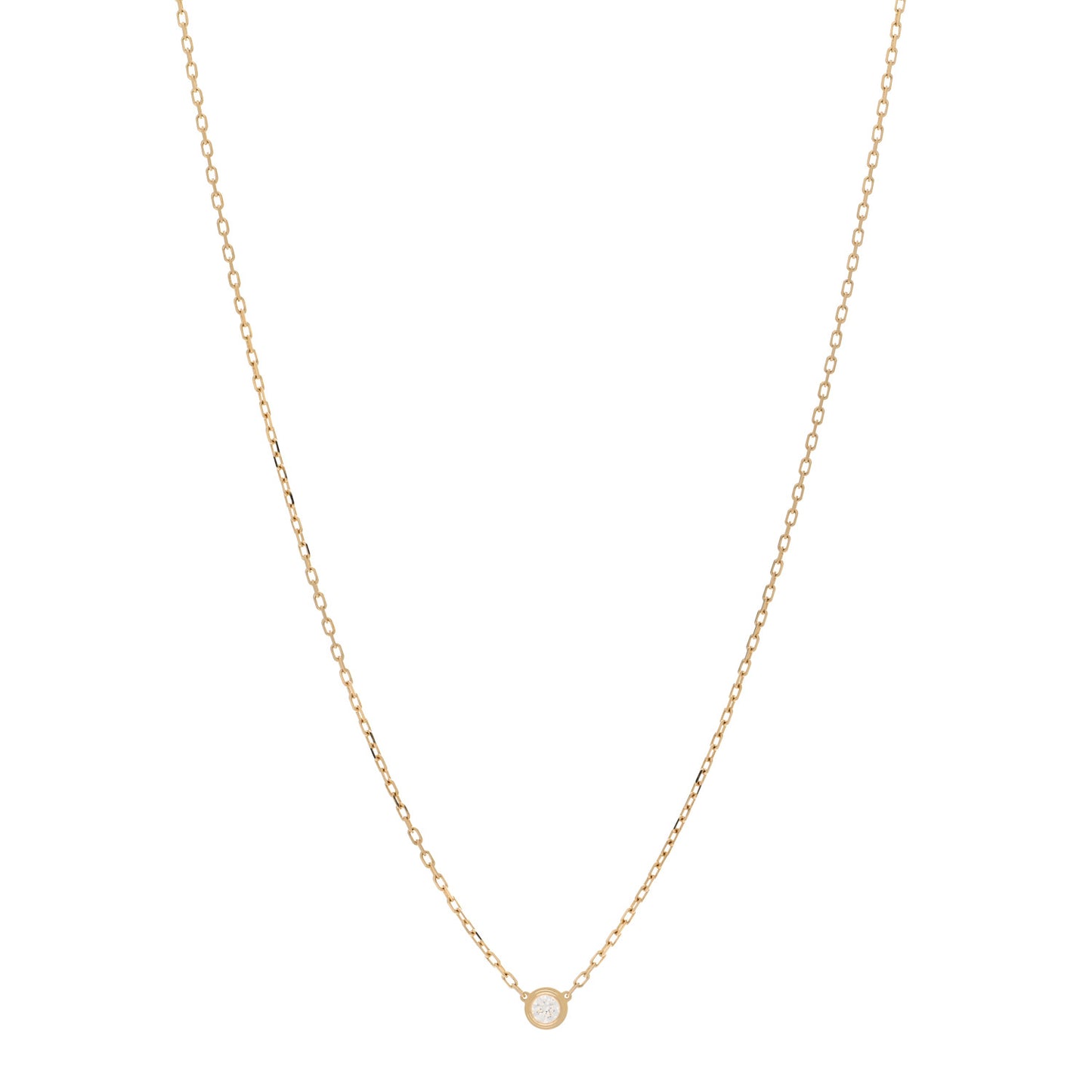 18K Yellow Gold Diamond SM D'Amour Pendant Necklace