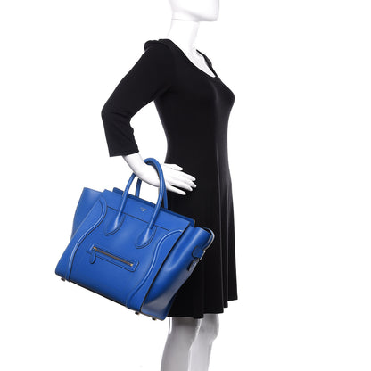 Celine Palmelato Mini Luggage Electric Blue 2 of 10