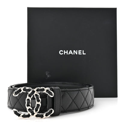Chanel Caviar Quilted CC Chain Belt 75 30 Black 6 of 6