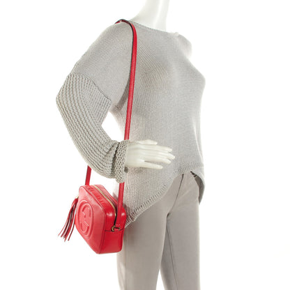 Gucci Pebbled Calfskin Small Soho Disco Bag Tabasco Red 2 of 7