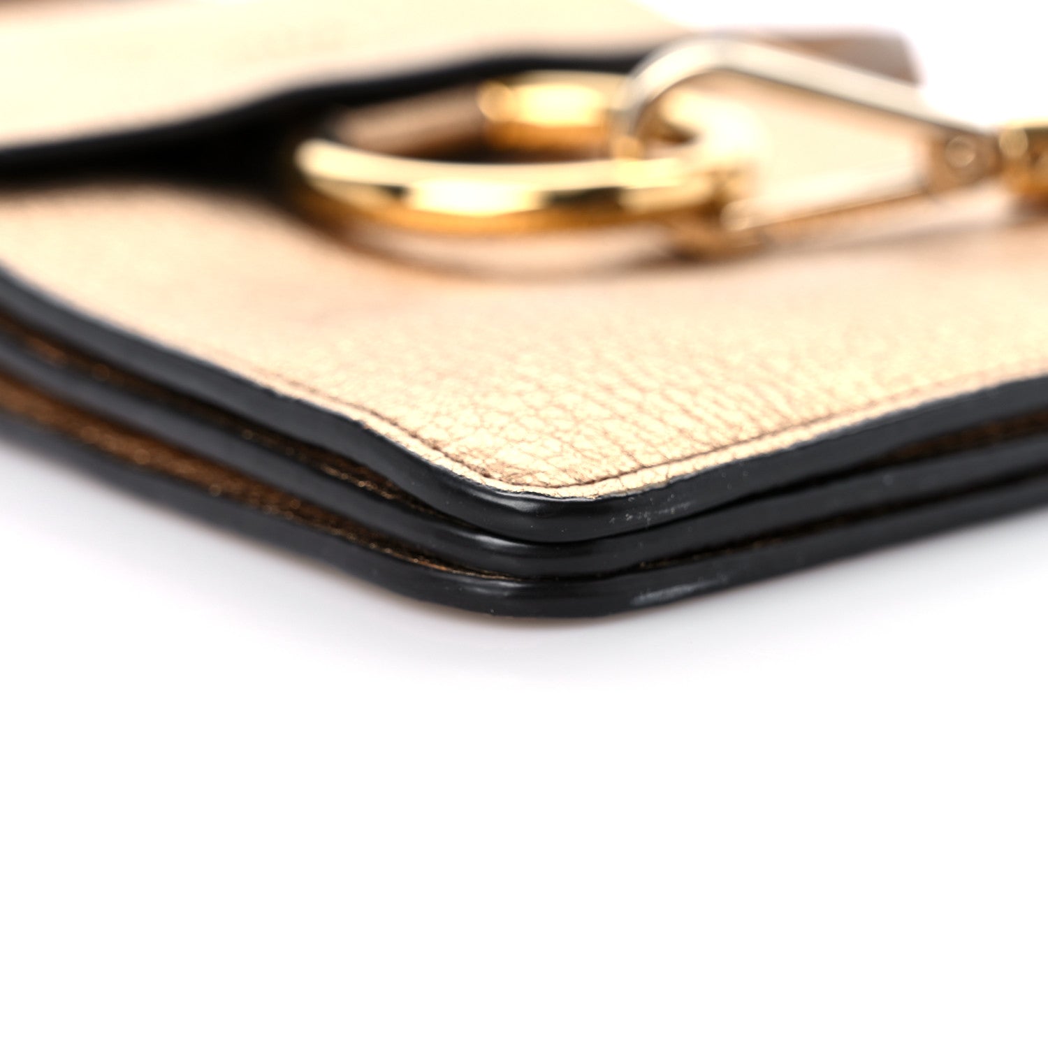 Chloe Metallic Calfskin Mini Faye Bracelet Bag Gold 6 of 12