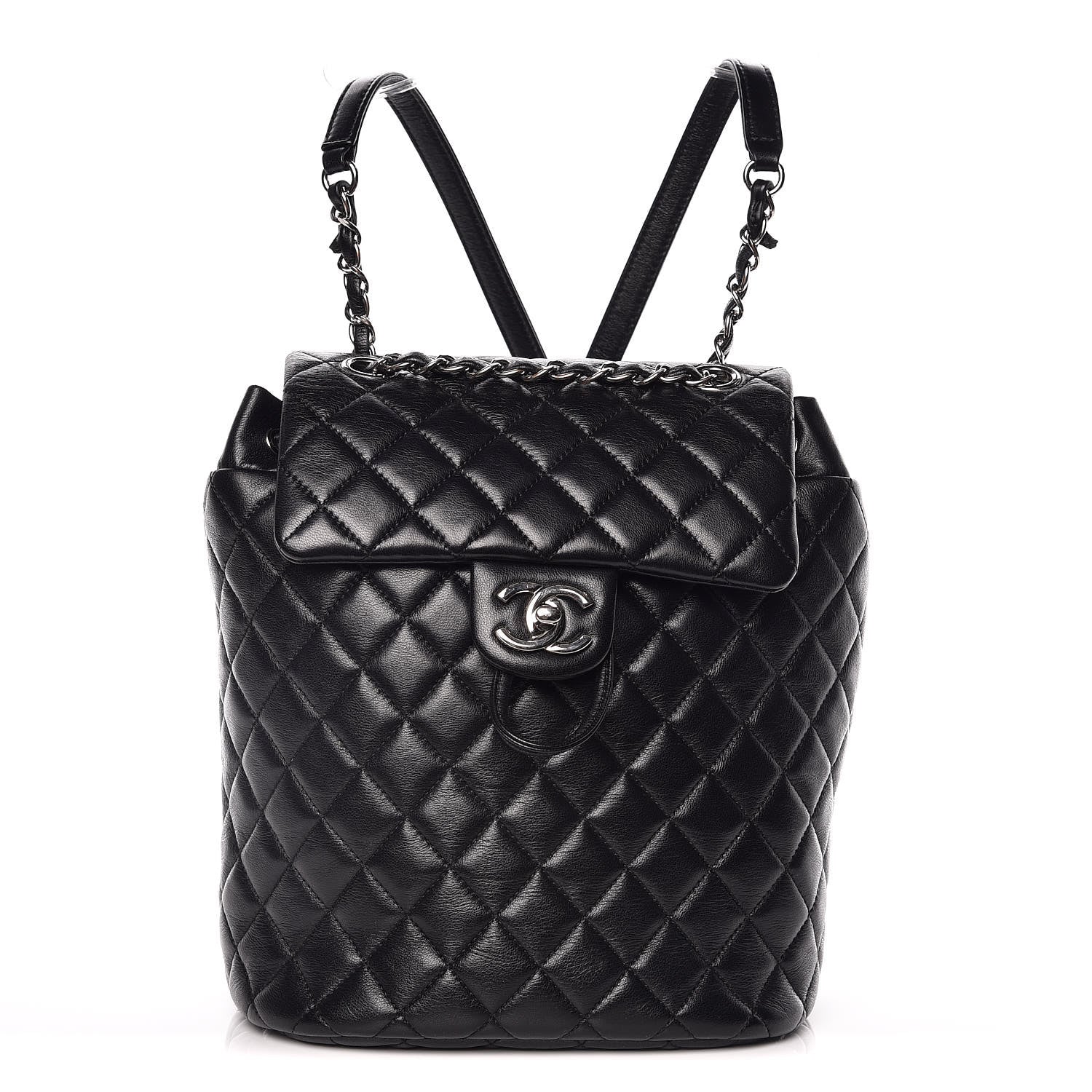 Chanel Lambskin Quilted Small Urban Spirit Backpack Black 1 of 10