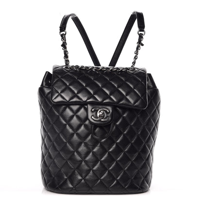 Chanel Lambskin Quilted Small Urban Spirit Backpack Black 1 of 10