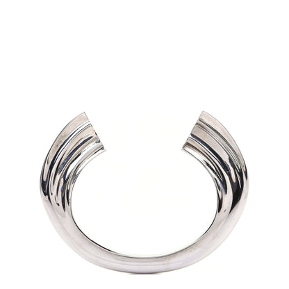 Saint Laurent Silvertone Plate Opyum Cuff Bracelet Silver 1 of 7