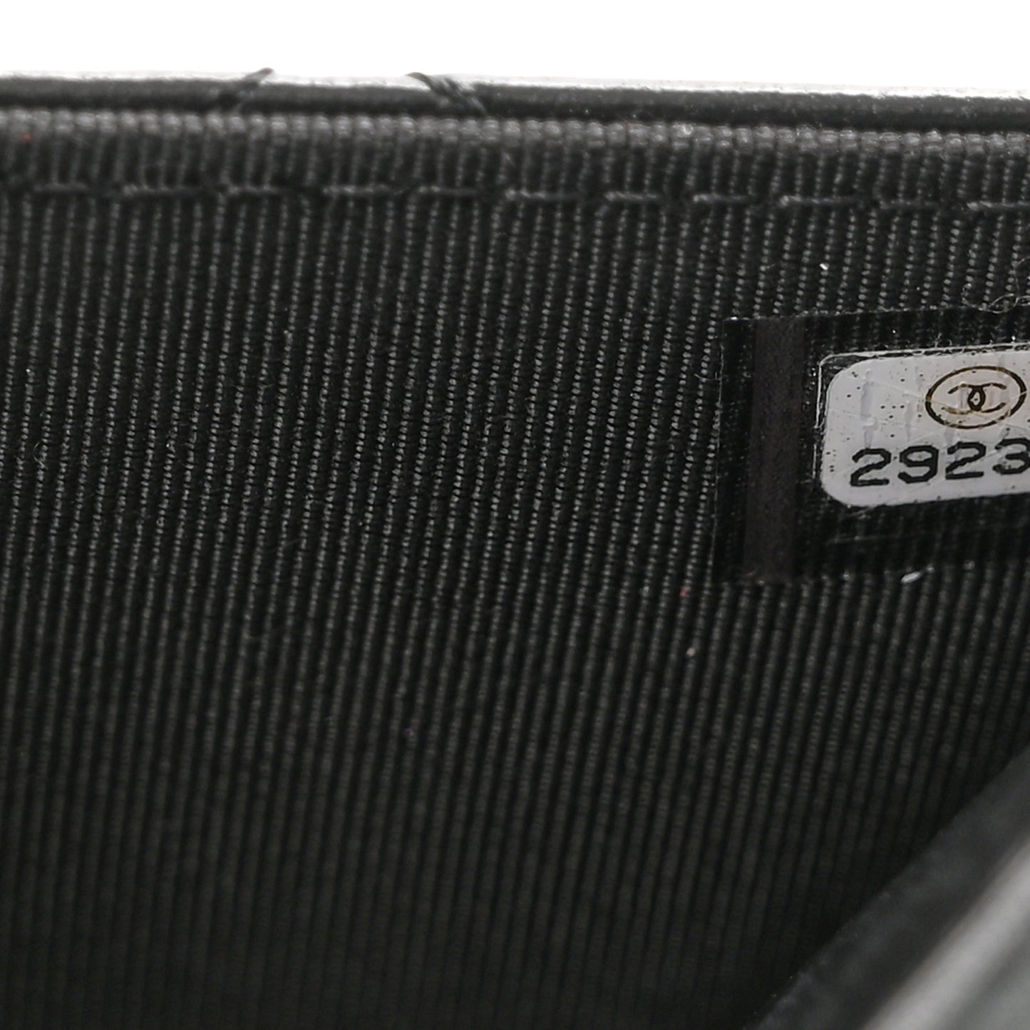 Lambskin Quilted Wallet On Chain WOC Black