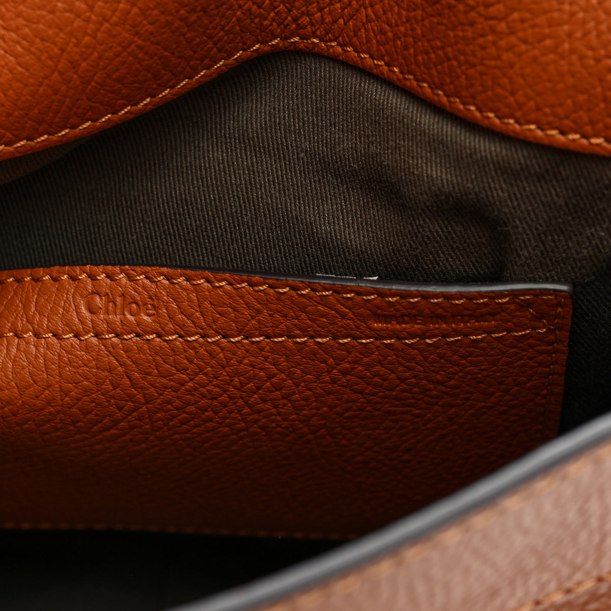 Chloe Calfskin Medium Marcie Round Crossbody Bag Tan 6 of 9