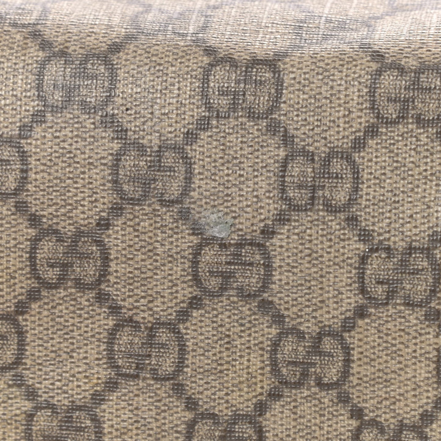 GG Supreme Monogram Medium Zippered Shopping Tote Dark Brown