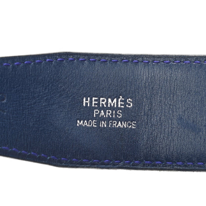 Hermes Box Chamonix 32mm H Belt 70 Black Bleu Marine 3 of 6